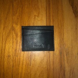 Harrods Black Leather Wallet/Cardholder